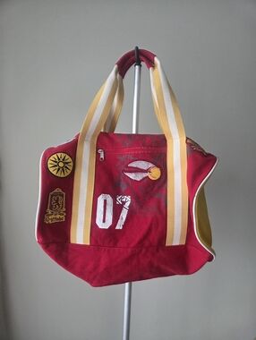 Universal Studio Gryffindor-Inspired Red and Gold Canvas Duffle Bag